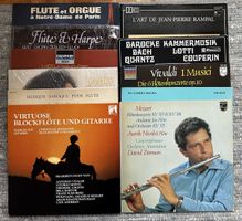 11 LPs Flöte, Harfe, Orgel, Orchester, Mozart, Vivaldi u.a.