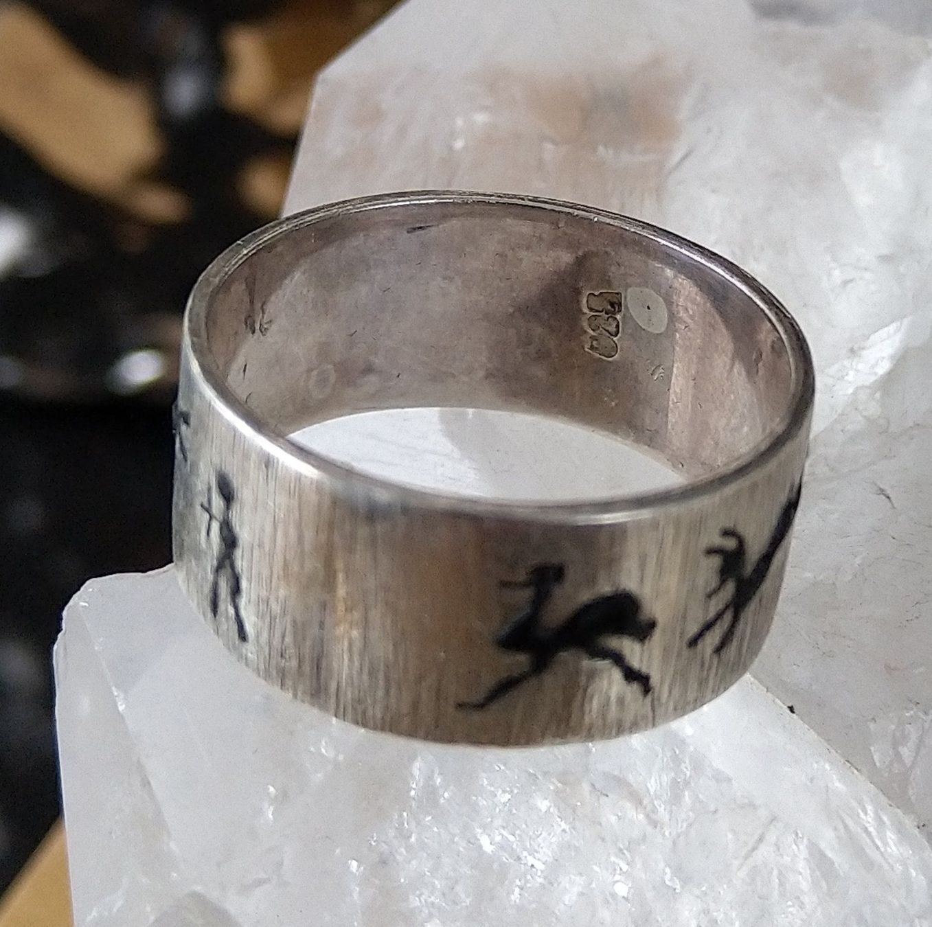 Anelli: AFRIKANISCHER RING 925 SILBER MIT TIEREN – Usato da Romanshorn venduto da BoutiqueA 4