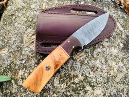 Damast Messer feststehend HANDMADE 21cm ODERMATT No. 90 NEU