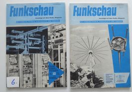 Funkschau Heft Nr. 10 und 11 Mai 1959 je ca 40 Seiten