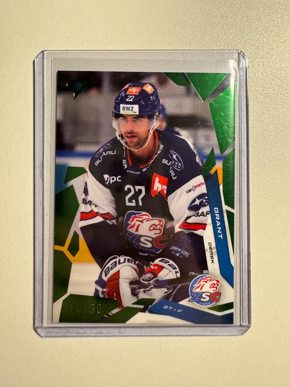 Sportzoo Carte collezionabili: SportZoo Derek Grant /30 – Usato da Cham venduto da mcbTCG