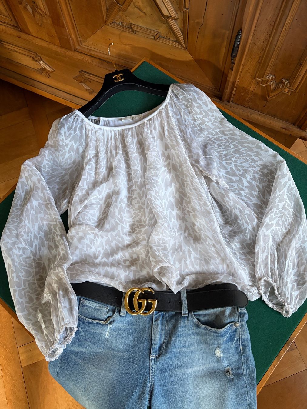 Anna Justper Chemisiers: ANNA JUSTPER  Bluse  Gr. M  30% Seide  70% Viskose – D'occasion à Interlaken par Bona55 9
