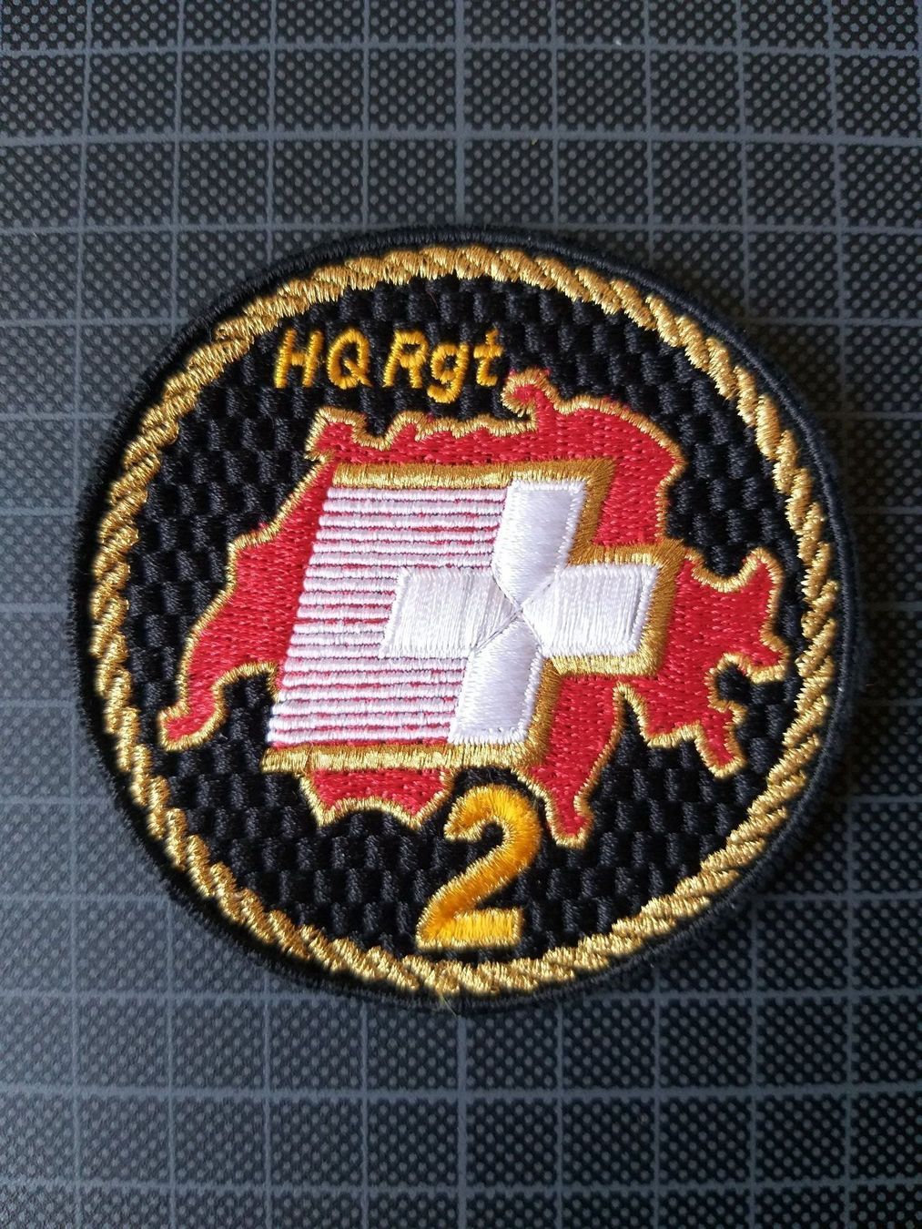 Placchette & Badge: Verbandsabzeichen HQ Rgt 2 – Usato da Bauma venduto da SwissMilitaria
