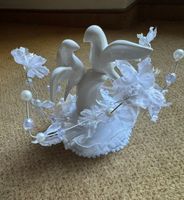 NEU Porzellan Taubenpaar weiss Hochzeitsfigur Hochzeitstorte