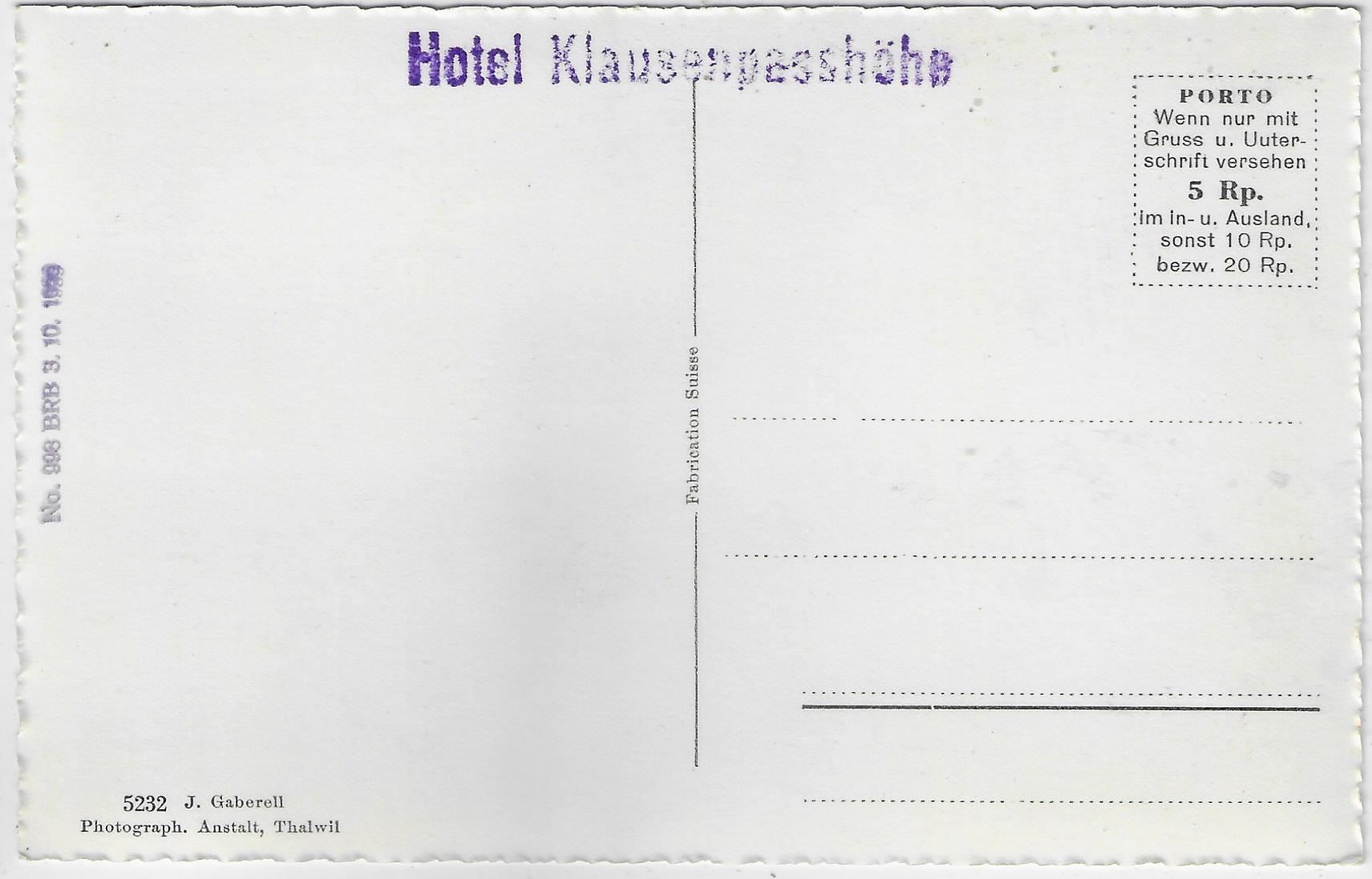 Cartes postales: Das Scheerhorn vom Klausenpass – D'occasion à Ettingen par Kartenplanet 1