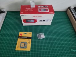 Sony PSP Slim & Lite Red Value Pack - Like New, 32GB!