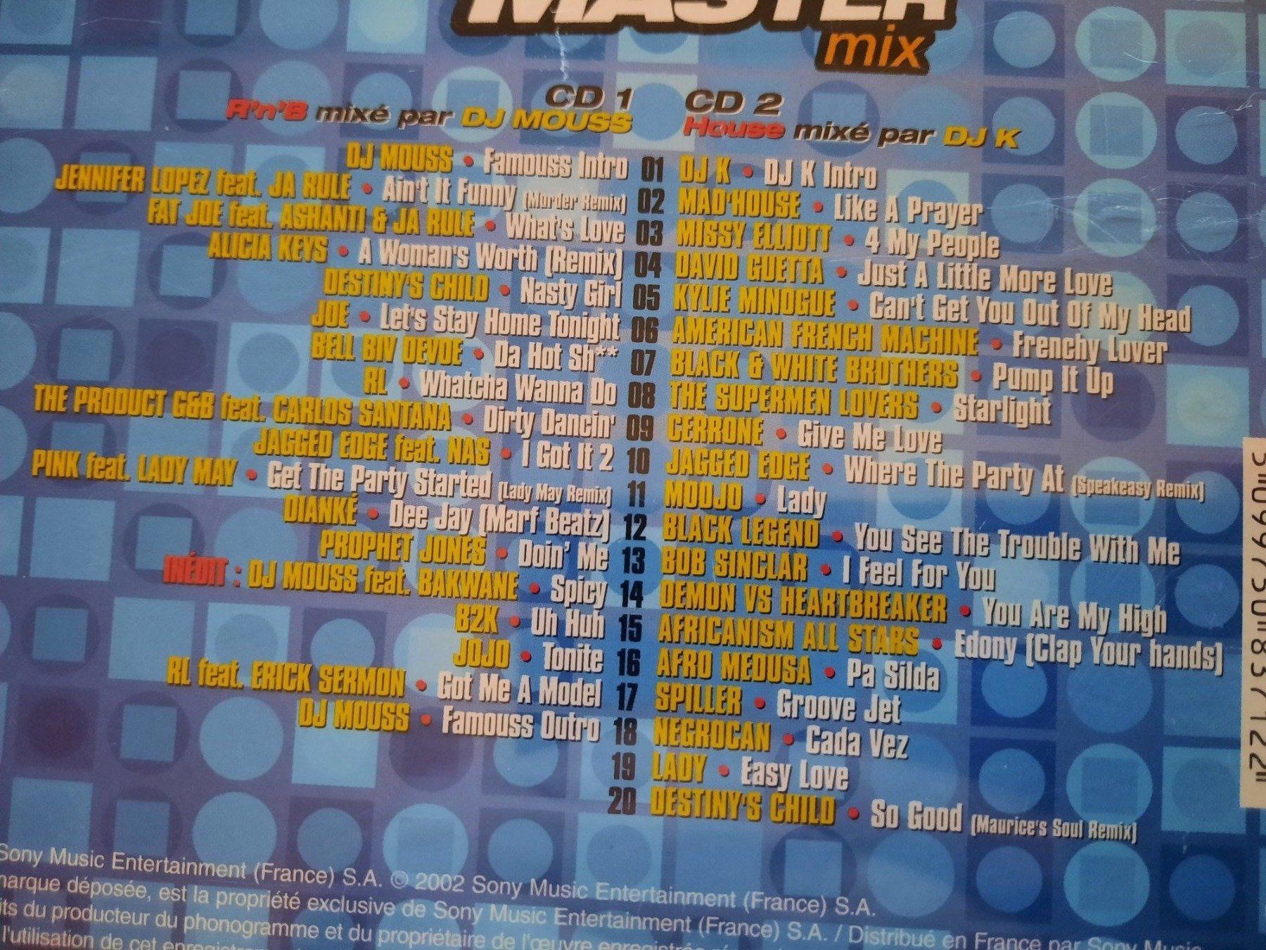 CDs: CD NRJ Master Mix - DJ Mouss Dj K – D'occasion à Pully par bro_n52j 2