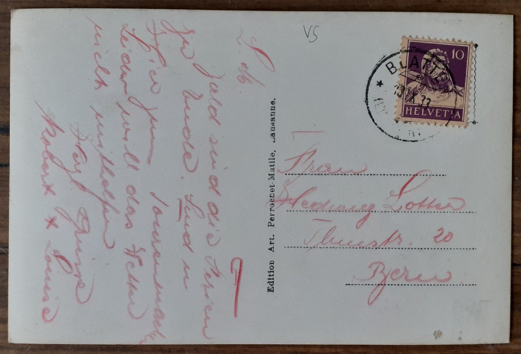 Cartoline postali: Ansichtskarte Blatten 1933 – Usato da Mörschwil venduto da aik_x8mc 1
