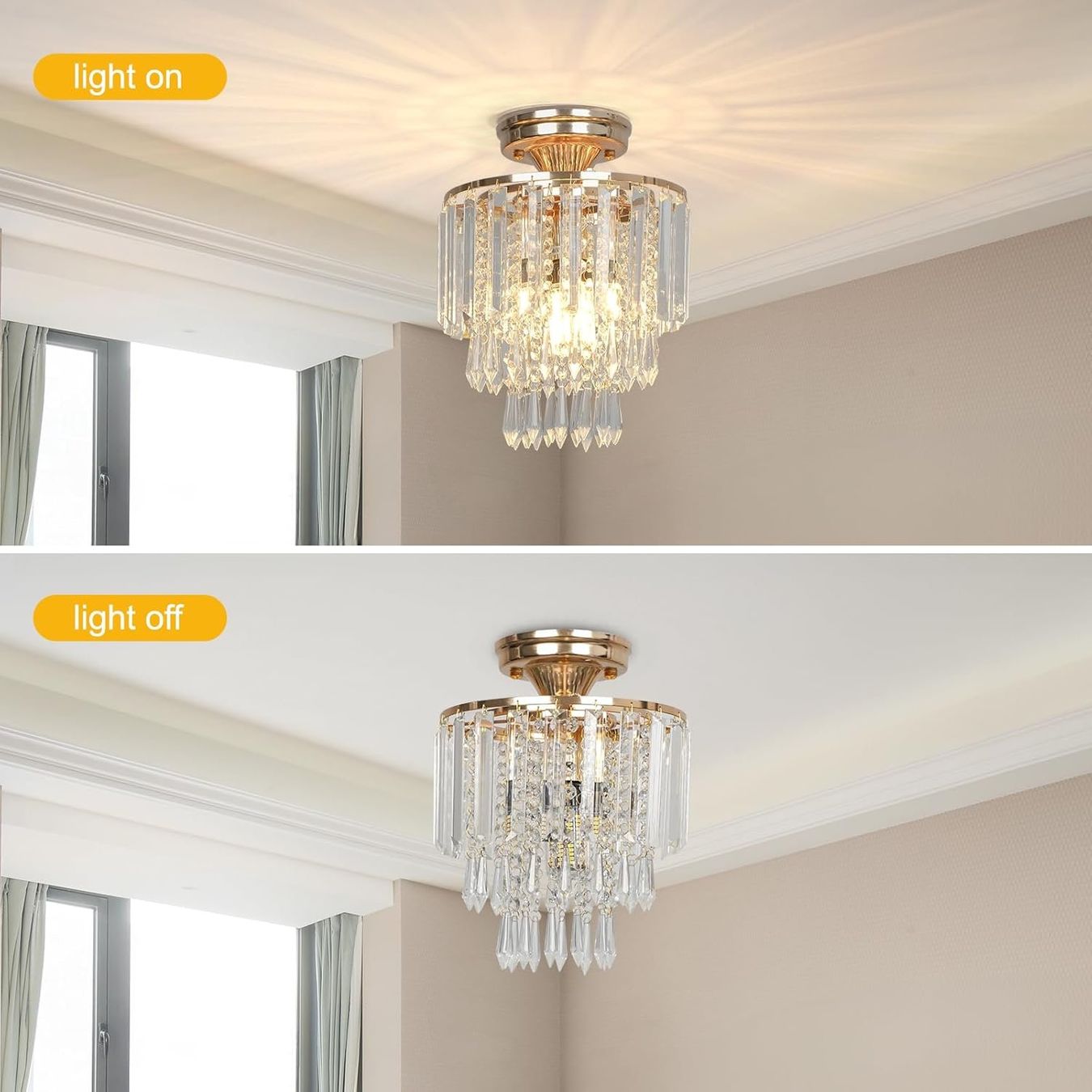 Lampadari & plafoniere: Lampe Deckenlampe Deckenleuchte Kristall Gold Ø23 cm E27 – Nuovo e nell'imballaggio originale da Wittenbach venduto da VELARO 6
