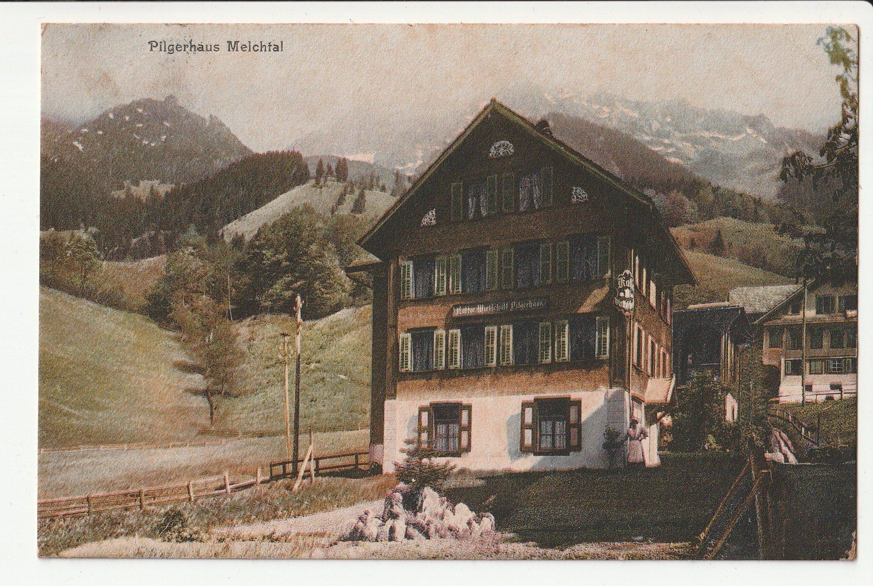 Cartoline postali: Pilgerhaus Melchtal Pilgerhaus Melchthal – Usato da Rheineck venduto da rhynegg