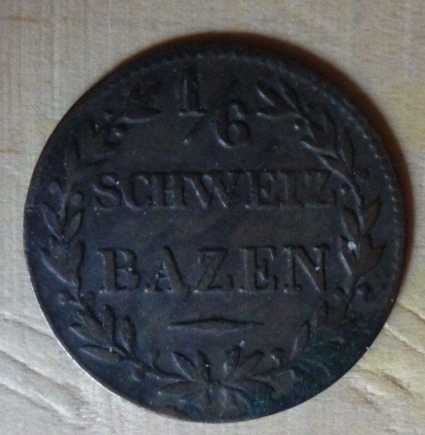 Tutti le monete: 1/6 Batzen Graubünden, 1842, ss – Usato da Rieden SG venduto da Sammelfreund 1