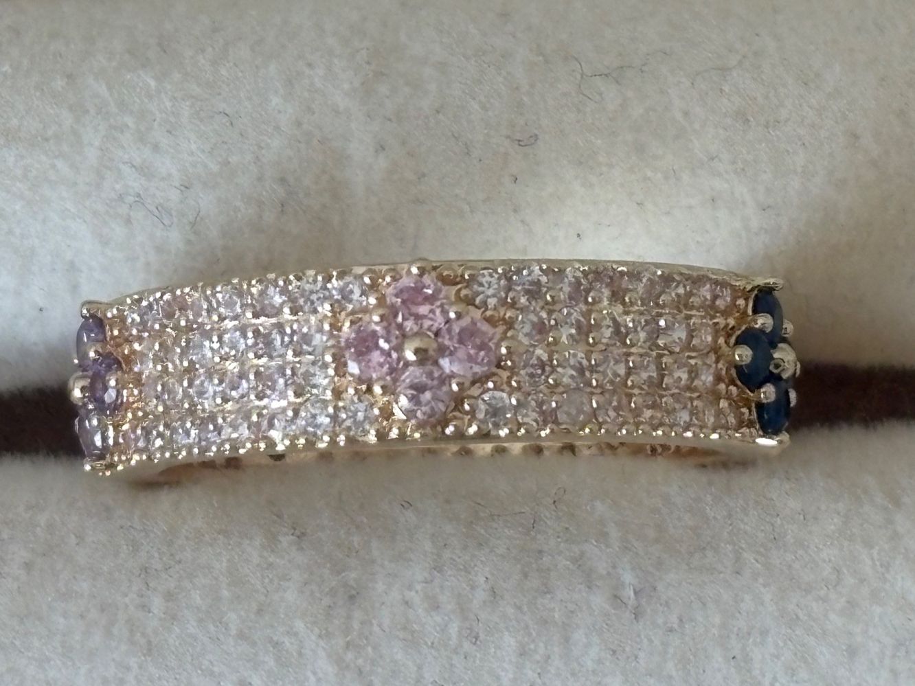 Anelli: Luxus Elegante Gr.19/9 Ring Farbe: Gold/Milticolore – Nuovo (secondo la descrizione) da Biel-Bienne venduto da Roserosse13 2