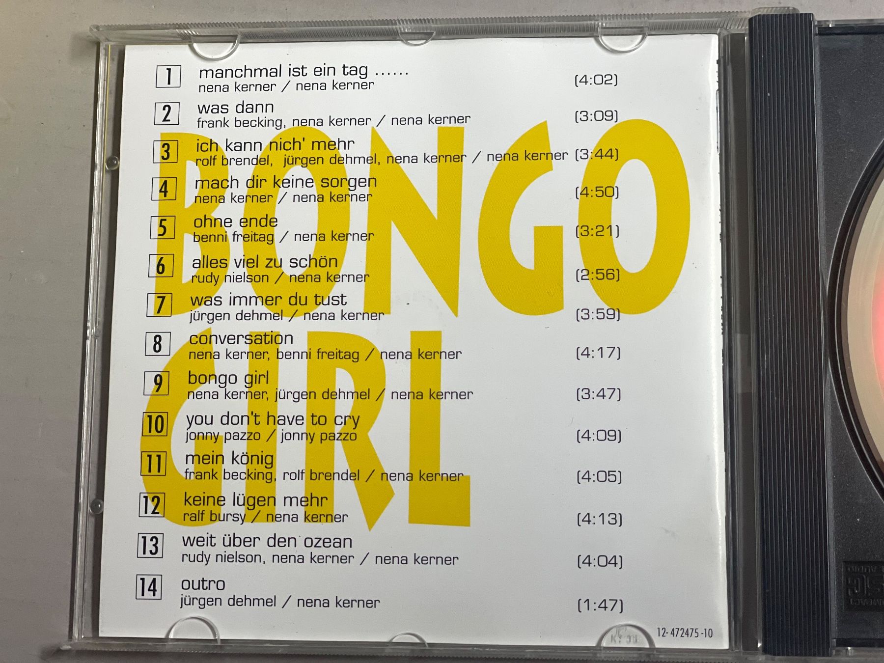 CD: Nena-Bongo Girl – Usato da Muri b. Bern venduto da AdidasCollector 3