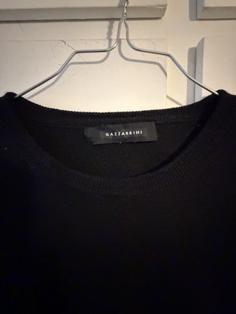 Maglione Gazzarrini Uomo Lana Merino Nera Taglia L