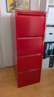 Filing Cabinet Bisley Red 4 Drawers GRATIS