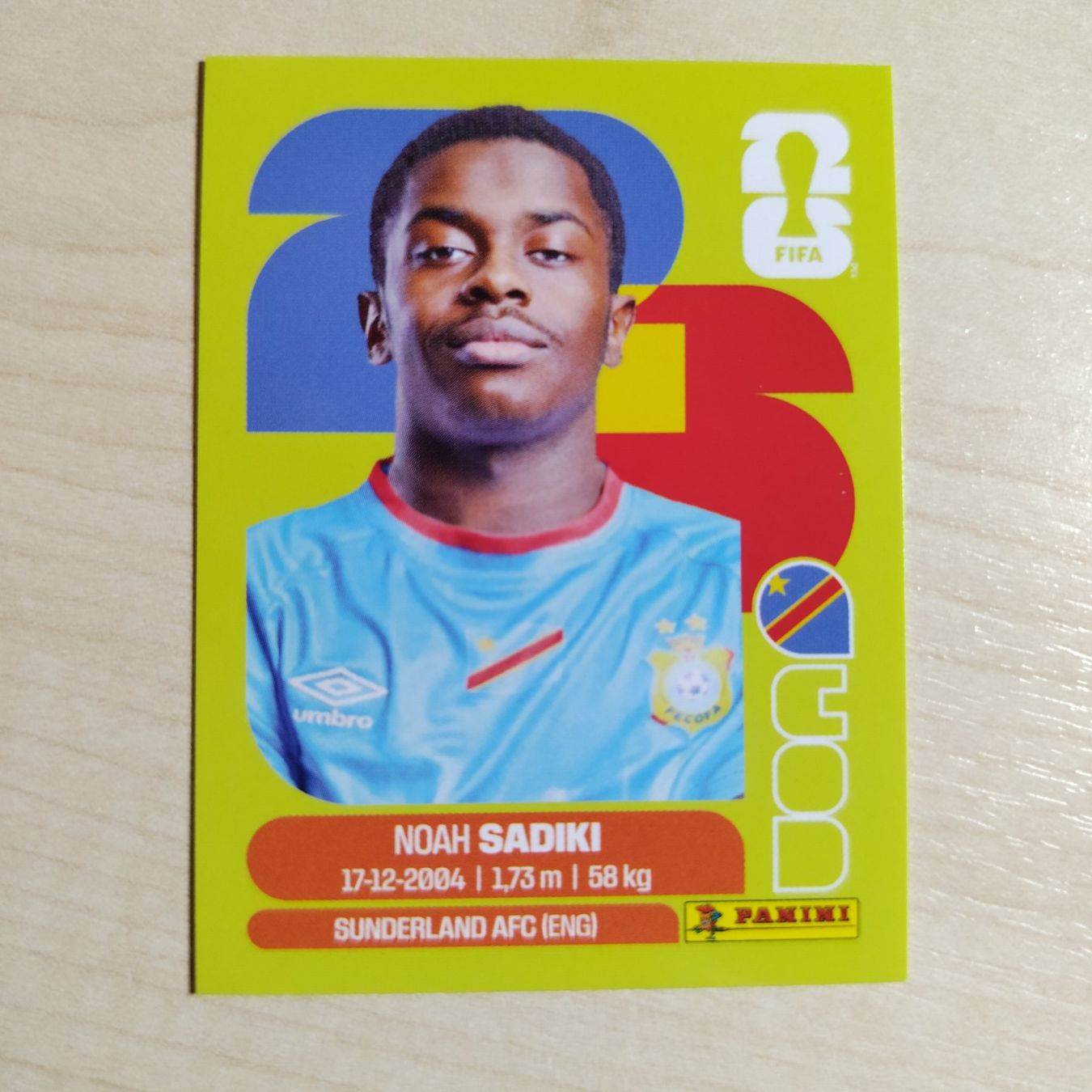 Panini Carte collezionabili: Noah SADIKI, COD 12, Panini WM 2026 – Nuovo (secondo la descrizione) da Dietlikon venduto da itmo