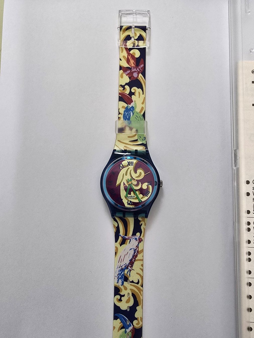 Swatch Orologi: Swatch Perroquet GN119 avec pile neuve – Nuovo e nell'imballaggio originale da Tramelan venduto da Nirdan 1