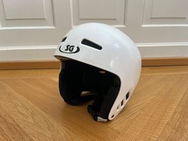 TSG Ski Snowboard Helm weiss S/M 54–56 guter Zustand