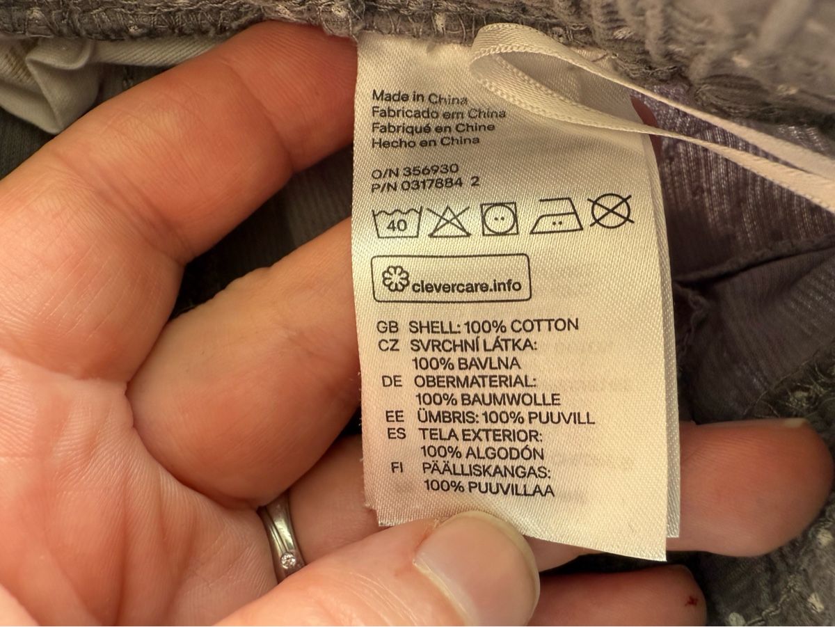 Hosen: Cordhose grau mit Pünktchen, Gr. 62 – Gebraucht aus Eggenwil von Lissi82 4