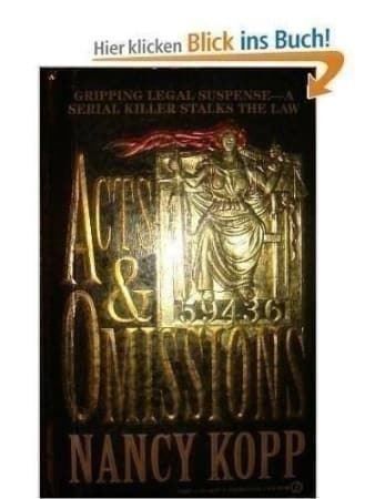 Bücher: Acts & Omissions - Nancy Kopp - Taschenbuch - Englisch – Gebraucht aus Buchs AG von fischli610