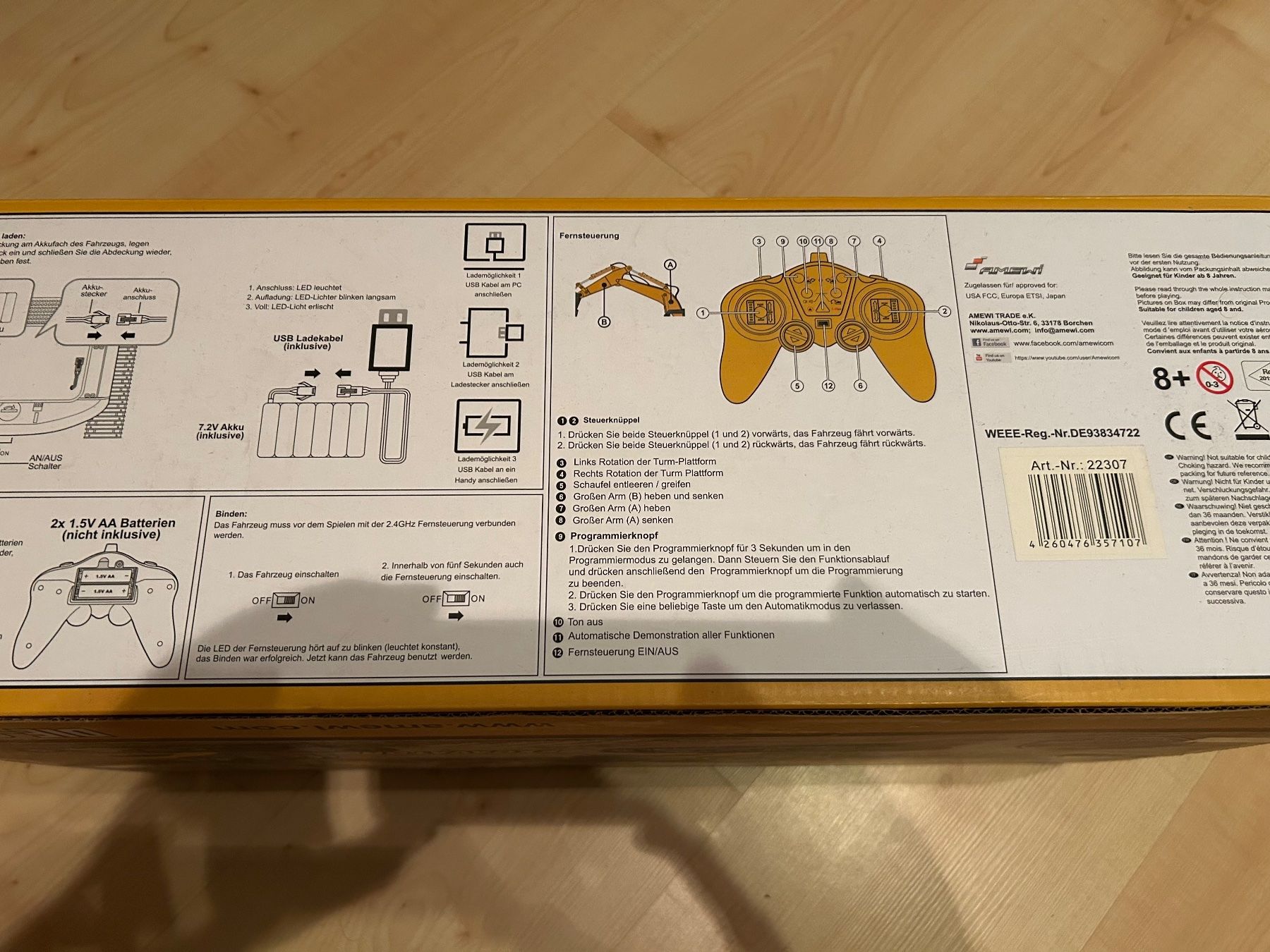 Amewi Modellismo RC: Amewi Die-Cast Bagger – Nuovo (secondo la descrizione) da Gipf-Oberfrick venduto da jmperessini 5