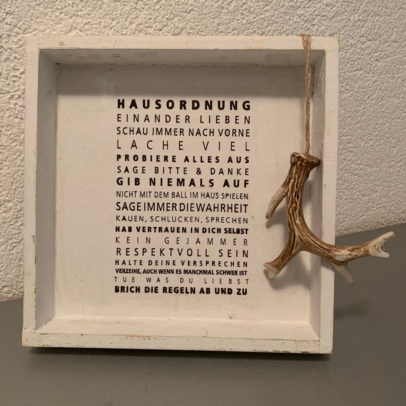 Insegne: herziges 3D-Schild Hausordnung, handmade – Nuovo (secondo la descrizione) da St. Gallen venduto da Miousch 4