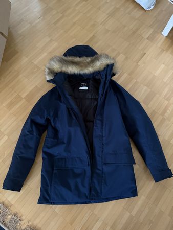 Reima Parka dunkelblau mit Kunstfell Kapuze Grösse 164