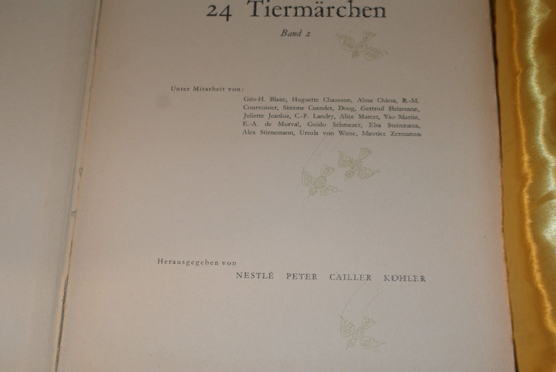 Libri: (C)Tiermärchen Band 2,Nestle peter usw – Usato da Buchs AG venduto da Buchhandel 1