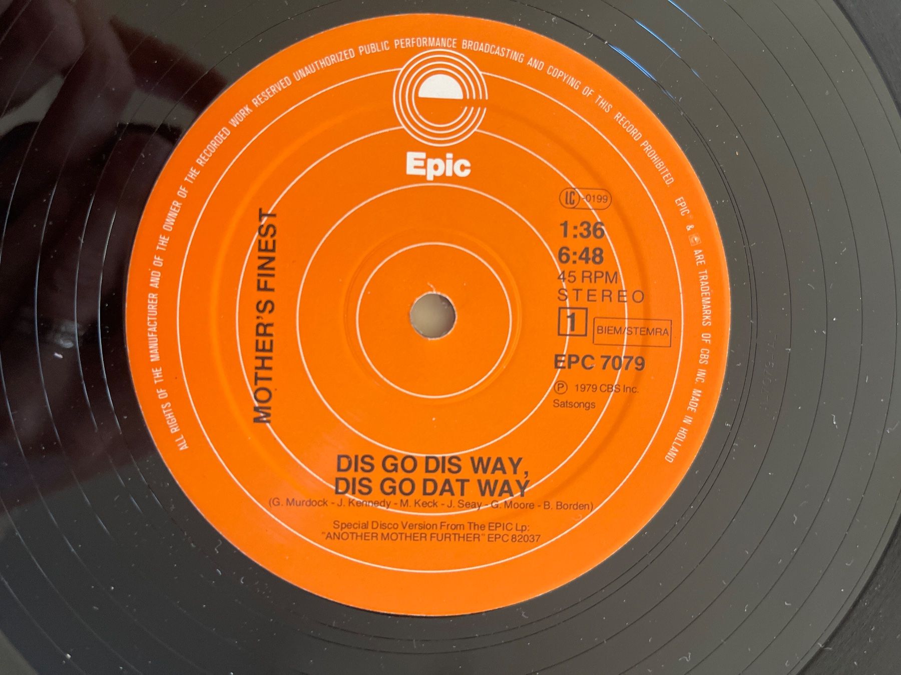 Dischi in vinile: S1861/Mother's Finest - Disco Single – Usato da Frutigen venduto da Philippe_jsp 2