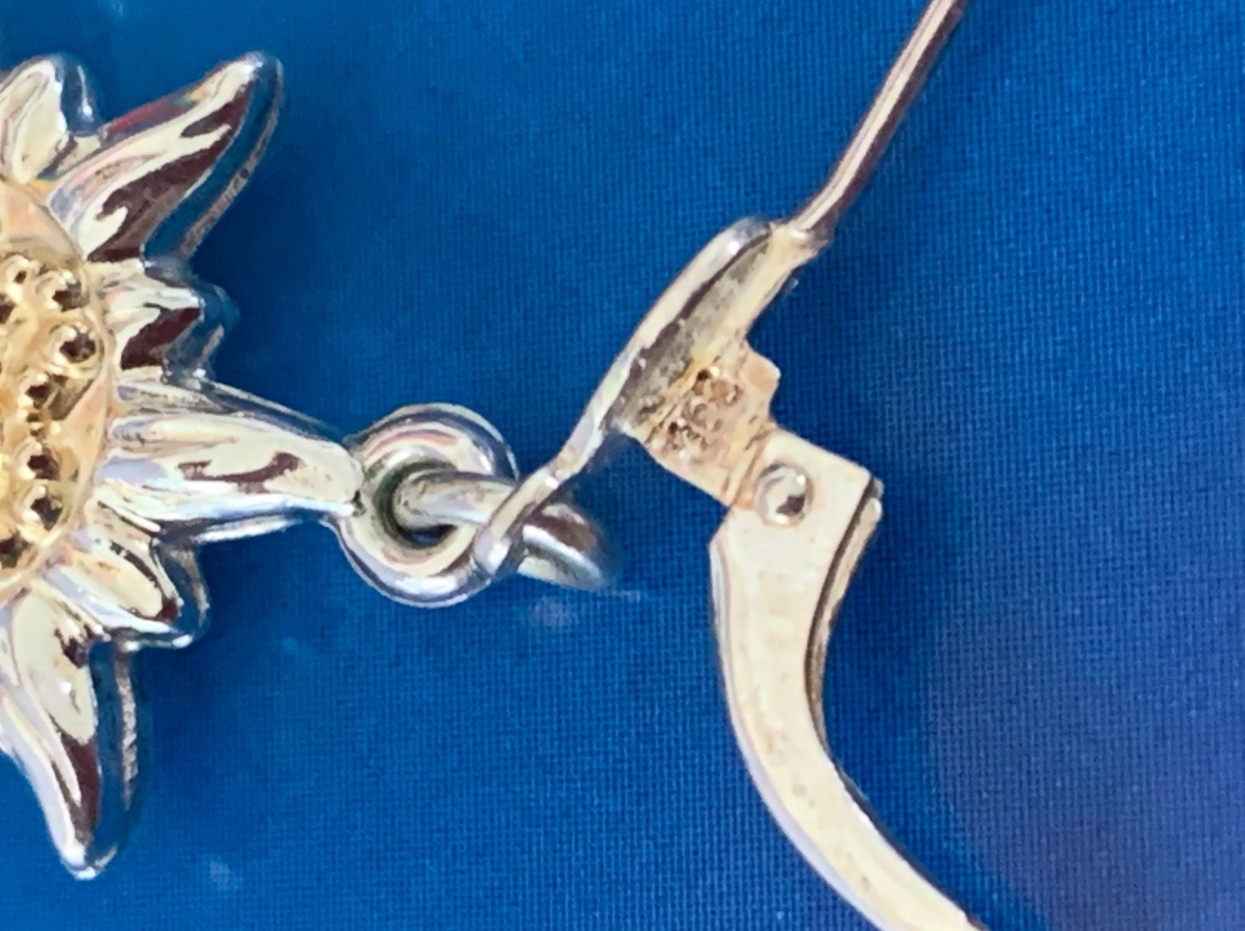 Orecchini pendenti & Orecchini a lobo: Ohrringe Silber/goldig EDELWEISS ! – Nuovo (secondo la descrizione) da Dittingen venduto da Bijoubelle 6
