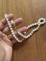 Collana di perle d'acqua dolce con la chiusura in oro 18K