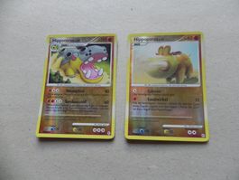 2 Hippopotas Pokémon Sammelkarten 2007 Text Deutsch glänzend