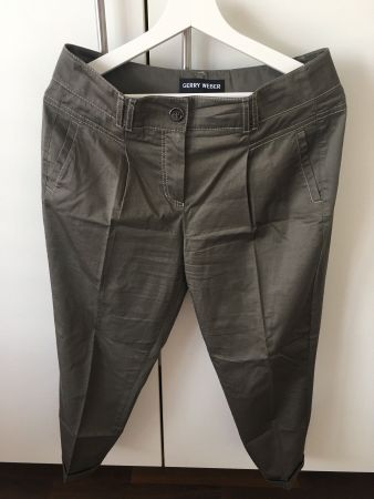 GERRY WEBER DAMEN HOSE-GR.38-OLIVGRÜN