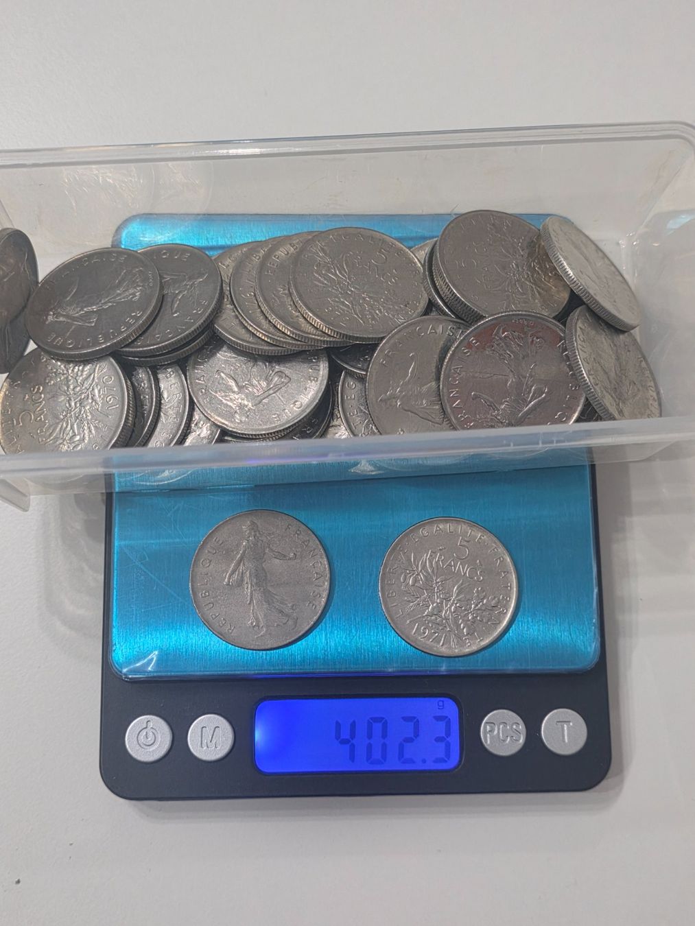Tutti le monete: 5 Francs Republice Frankreich 402.3 gr. – Usato da Scherzingen venduto da Benjanil