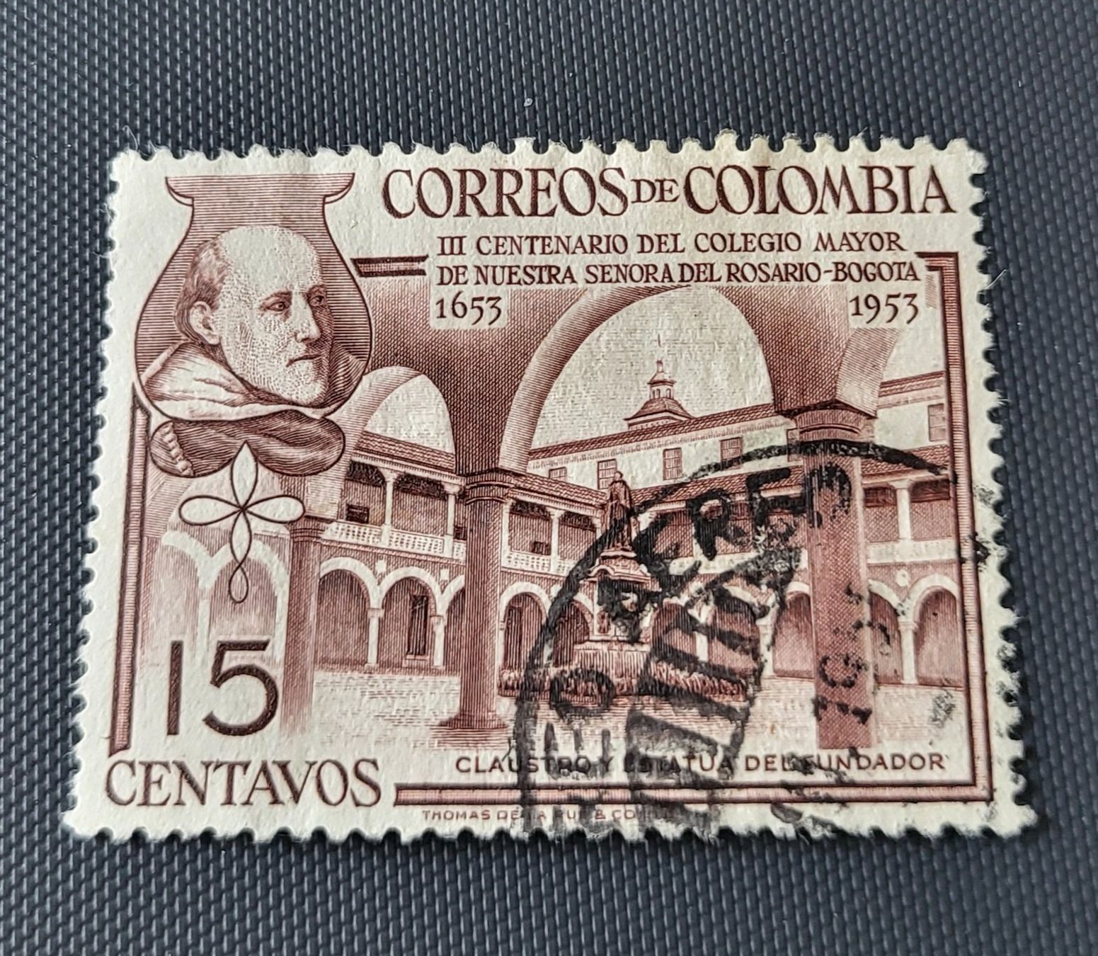 Tutti i francobolli: Kolumbien 1954 alte briefmarke – Usato da St Gallen venduto da Stampsalshobby