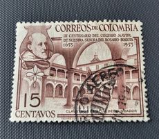 Kolumbien 1954 alte briefmarke