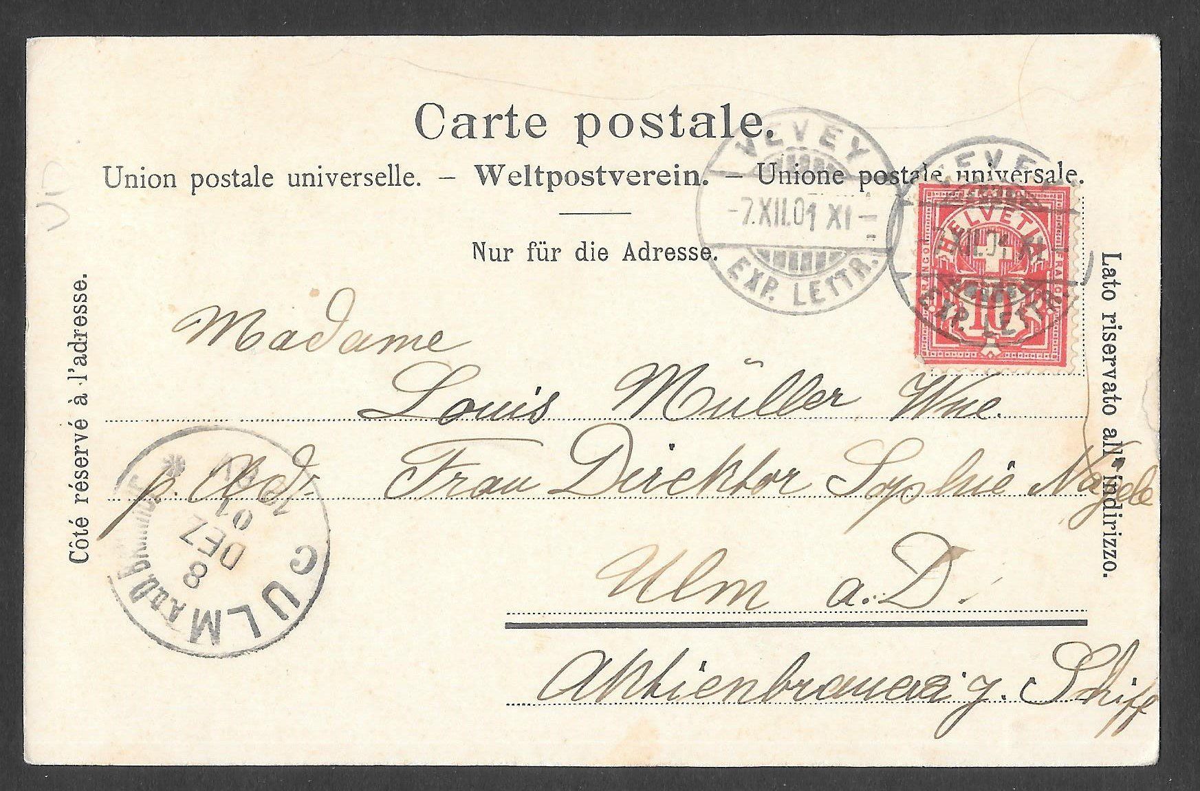 Cartoline postali: Vevey Tour St. Jean – Usato da Olten venduto da clotaldi 1