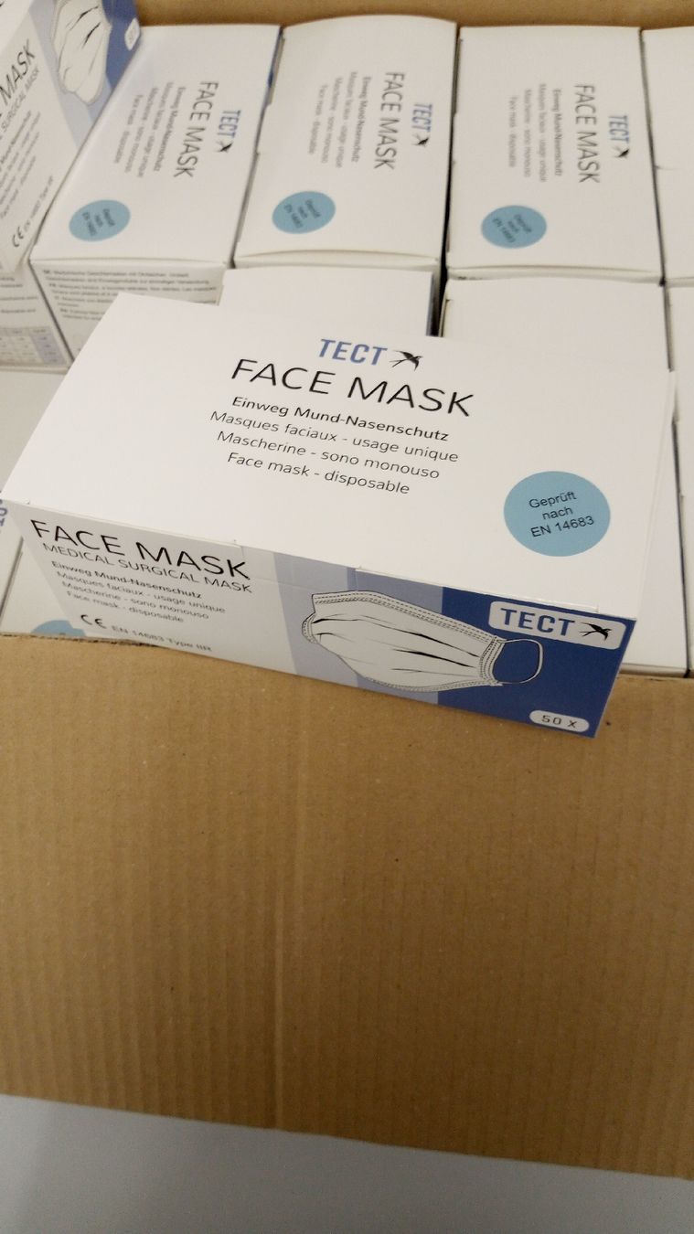 Prodotti per la cura medica: TECT Medizinische Masken – Nuovo e nell'imballaggio originale da Basel venduto da Fahrenheitcycling