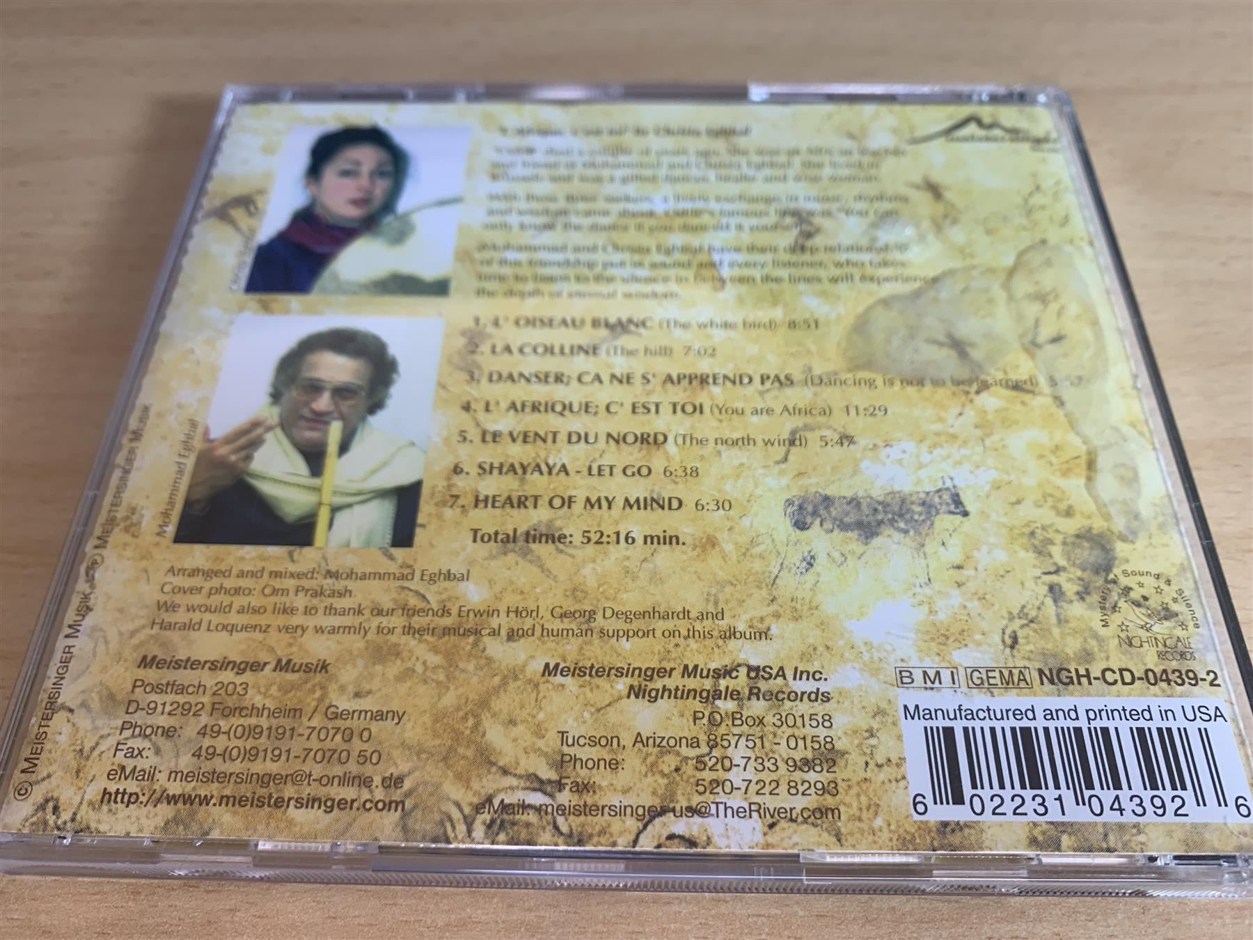 CDs: Christa Eghbal – L' Afrique, C' Est Toi – Gebraucht aus Rikon im Tösstal von Alpenmutz 1