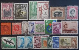 Britische Kolonien Lot mit alten Werten I
