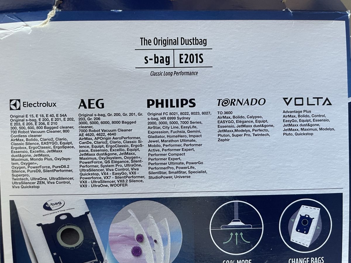 Aspirapolveri & Accessori: Staubsaugerbeutel s-bag E201S 4 Stk neu – Nuovo e nell'imballaggio originale da Zürich venduto da lui_cg79 2