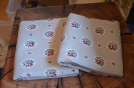 2 STUCK STOFF RESTE - NEU - 2 X CM 100X75