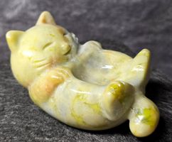 🐱💚 Lemon Jade Katzen-Kugelschale