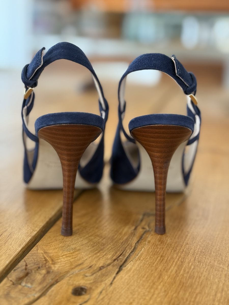 Scarpe da donna: Minelli Wildleder Pumps dunkelblau Grösse 38 – Usato da Oberwil-Lieli venduto da Claudine_1988 2