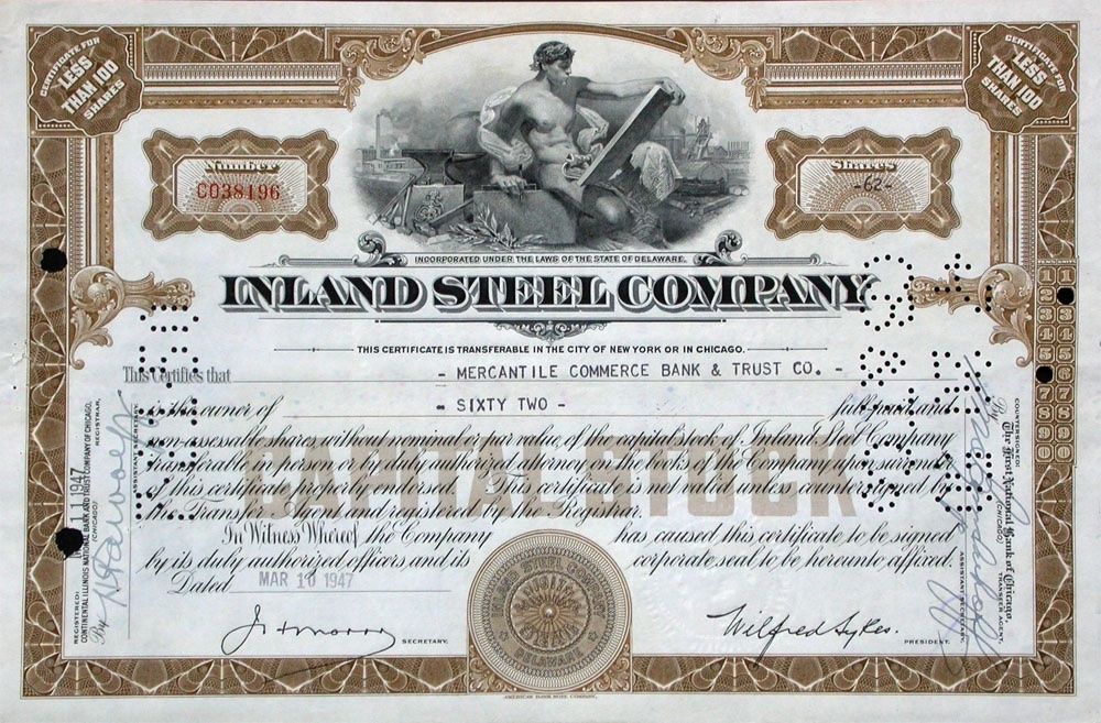 Inland Steel Company - 1947 | Kaufen Auf Ricardo