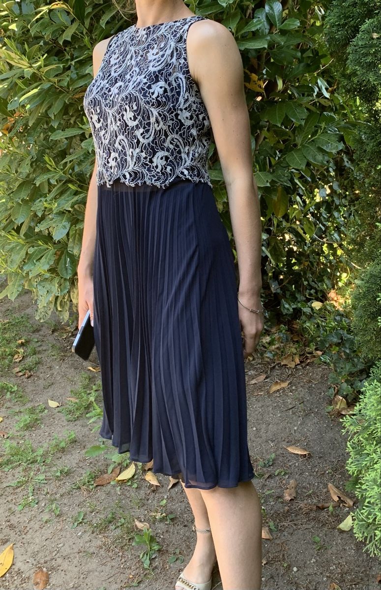 Vestiti: Ralph Lauren abito da cerimonia blu con pizzo, – Usato da Gordevio venduto da LanaZimm 2
