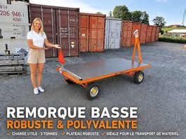 Remorque pour Tracteurs kubota, Iseki, John Deere, Husqvarna