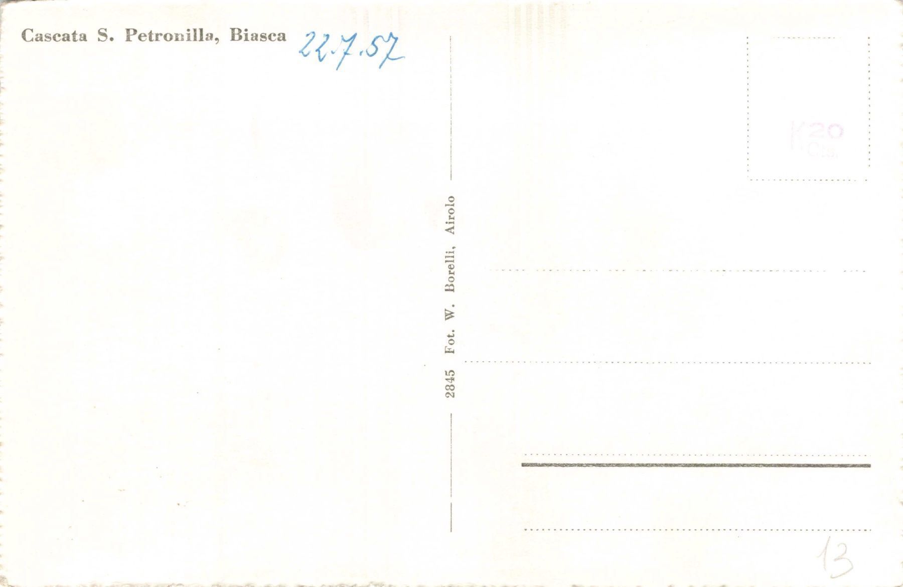 Cartoline postali: Cascata Biasca – Usato da Biasca venduto da Blenio71 1