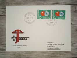 TR18 Enveloppe + Timbre Suisse 1967
