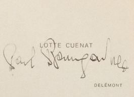 Paul Baumgartner 1903-1976 Pianist Autogramm Karte 5.5x8cm